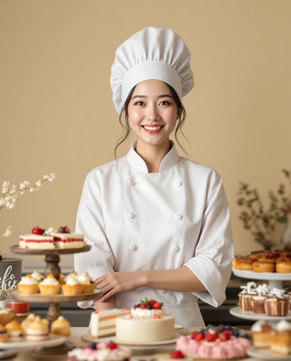 李爱洁 法式甜点师 档案照 李爱洁 - 法式甜点师 人物档案